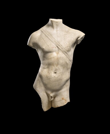 View full screen - View 1 of Lot 35. A ROMAN MARBLE TORSO OF APOLLO, CIRCA 2ND CENTURY A.D., REWORKED AND RESTORED IN THE LATE 16TH/17TH CENTURY A.D..