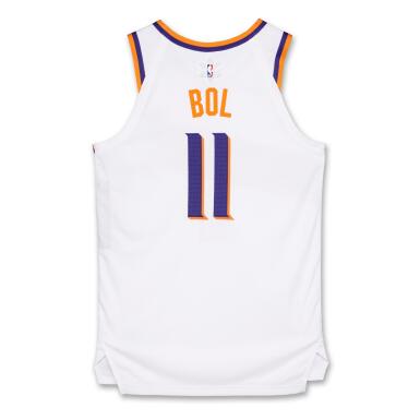 View full screen - View 1 of Lot 69. Bol Bol ‘Christmas Day’ Phoenix Suns 2024-2025 Game Issued Association Edition Jersey.