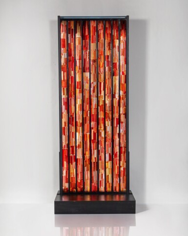 View full screen - View 1 of Lot 182. “Tessuto” Stained Glass Window.