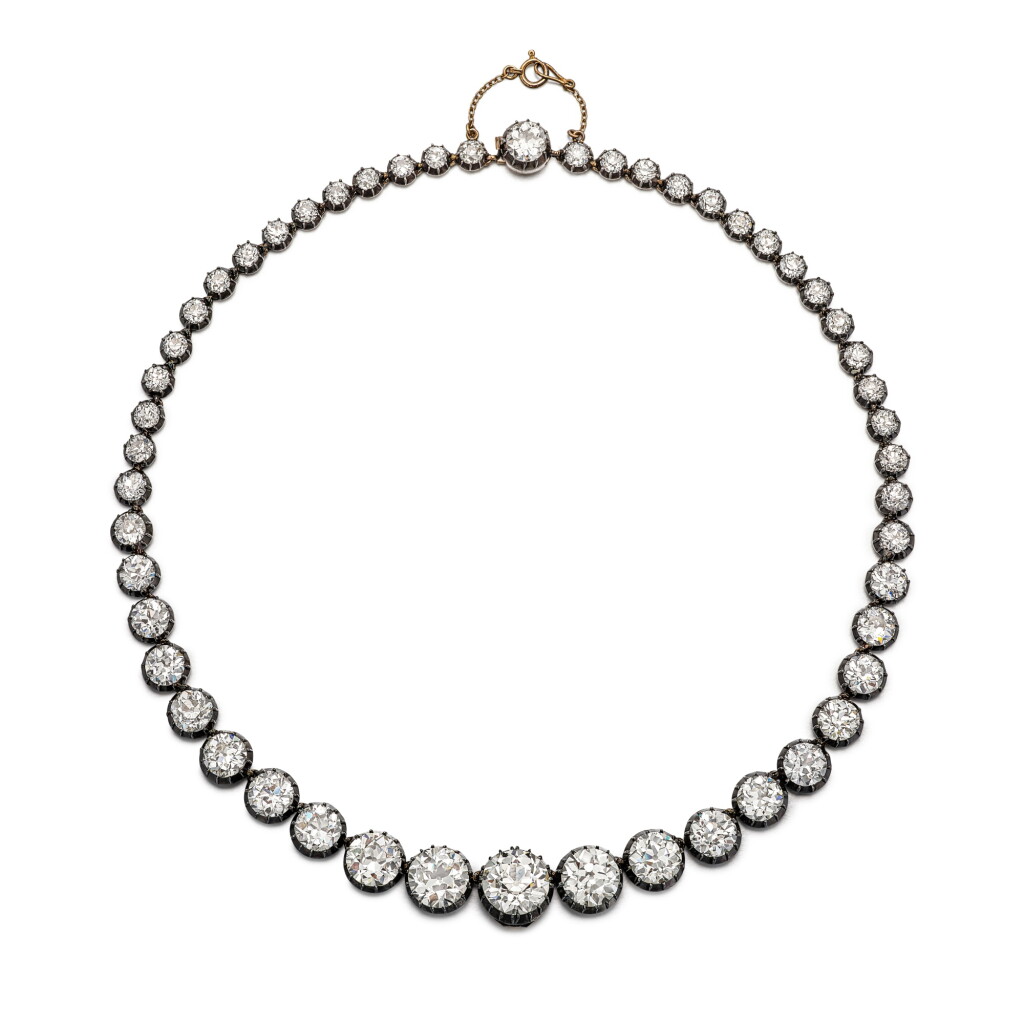 View full screen - View 1 of Lot 1865. Diamond Rivière Necklace | 鑽石 項鏈.