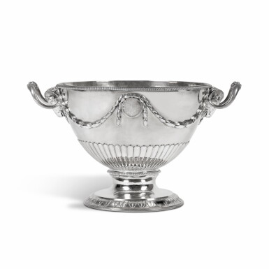 View full screen - View 1 of Lot 230. A George III Silver Punch Bowl, John Wakelin & William Taylor, London, 1777.