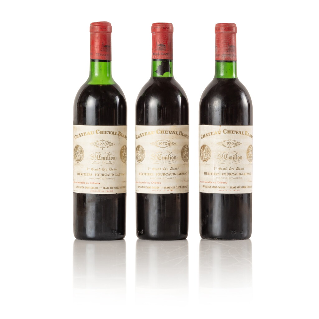 View full screen - View 1 of Lot 434. Château Cheval Blanc 1970 (3 BT).