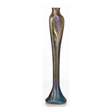 View full screen - View 1 of Lot 9. "Peacock" Vase.