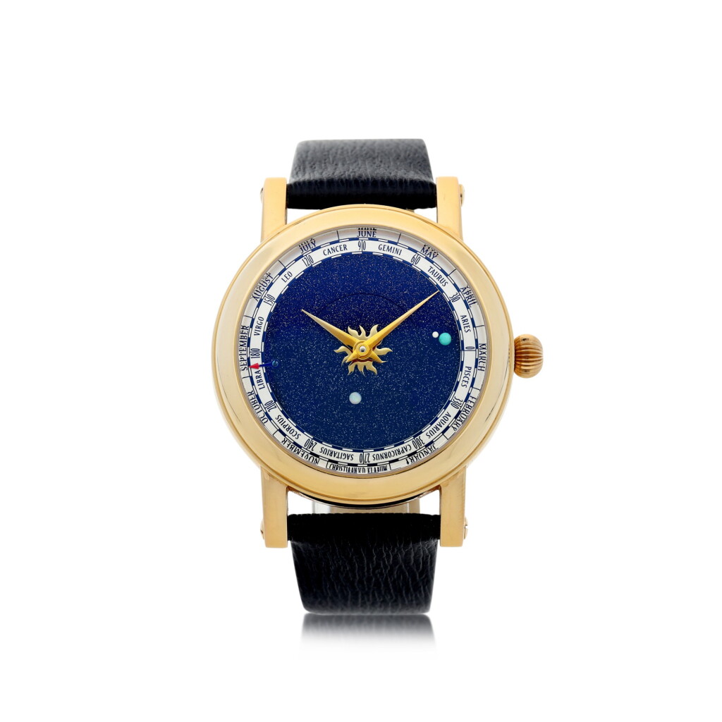 View full screen - View 1 of Lot 551. CHRISTIAAN VAN DER KLAAUW | VENUS 2006 A LIMITED EDITION PINK GOLD AUTOMATIC WRISTWATCH WITH ASTRONOMICAL DIAL, CIRCA 2006.