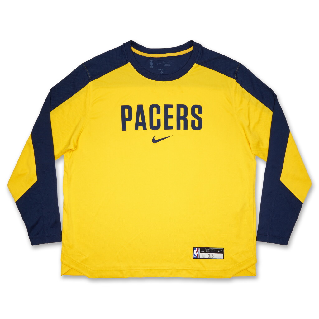 View full screen - View 1 of Lot 92. Aaron Nesmith ‘NBA Finals Debut’ Indiana Pacers 2025 NBA Finals Game Worn Warmup Top | Games 1 and 6 | 2 Games.