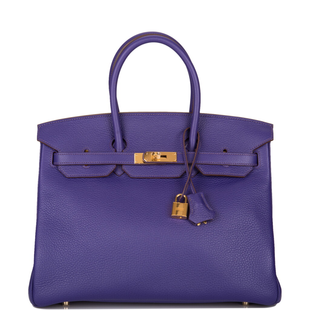 View full screen - View 1 of Lot 19. Hermès Iris Birkin 35cm of Togo Leather with Gold Hardware.