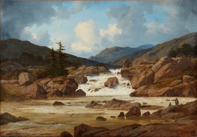 View full screen - View 1 of Lot 209. Norwegian Mountain Landscape.