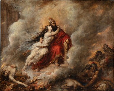 View full screen - View 1 of Lot 119. The Death of Sardanapalus | La Mort de Sardanapale.