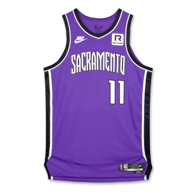 View full screen - View 1 of Lot 204. Domantas Sabonis Sacramento Kings 2024-2025 Game Worn Classic Edition Jersey | Double-Double | 18 rebounds.