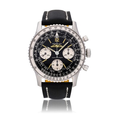 View full screen - View 1 of Lot 305. Reference 806 Navitimer | A stainless steel chronograph wristwatch with slide rule bezel, Circa 1965.
