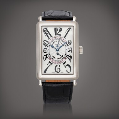 View full screen - View 1 of Lot 614. Long Island, Reference 1100 DS R | A white wristwatch with bi-retrograde seconds | Circa 2001.