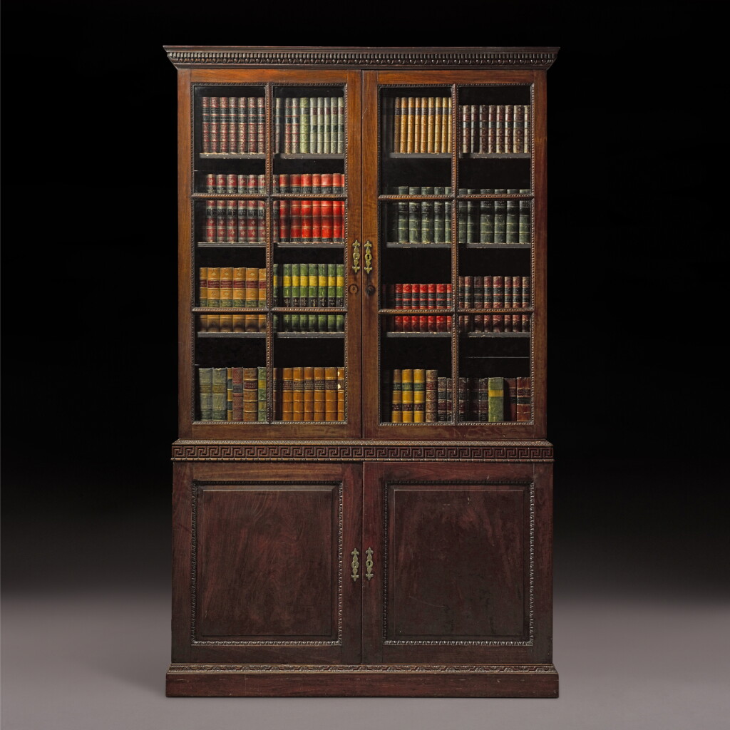 View full screen - View 1 of Lot 13. A George II mahogany bookcase, circa 1740-1750.