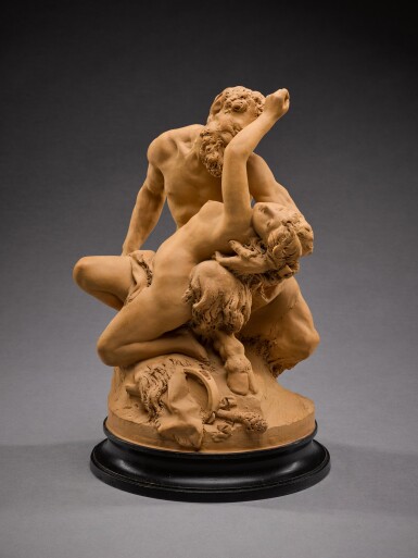 View full screen - View 1 of Lot 389. Faune et Bacchante.