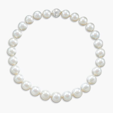 View full screen - View 1 of Lot 1276. Cultured Pearl Necklace | 養殖珍珠 項鏈.