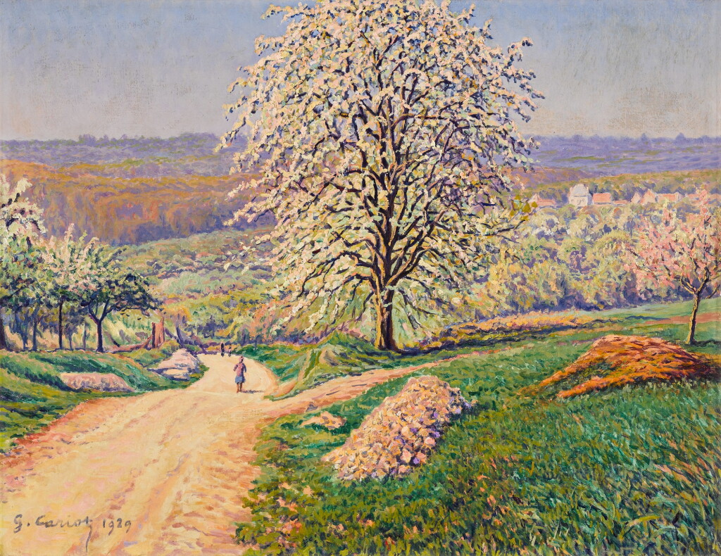 View full screen - View 1 of Lot 58. Les Pommiers en fleur.