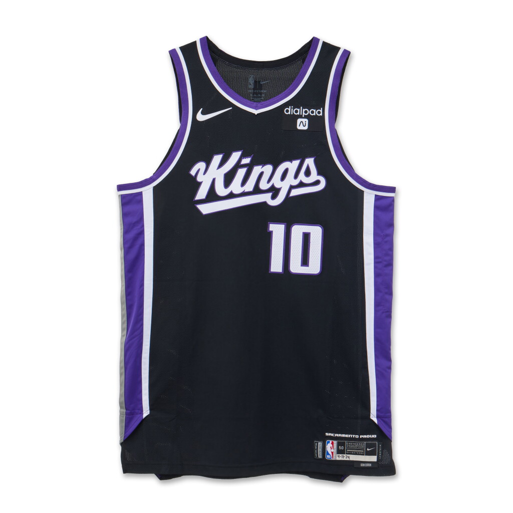 View full screen - View 1 of Lot 192. Domantas Sabonis Sacramento Kings 2023-2024 Game Worn Icon Edition Jersey | Double-Double.
