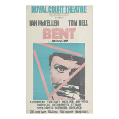 View full screen - View 1 of Lot 2. POSTER FOR THE ORIGINAL PRODUCTION OF MARTIN SHERMAN'S BENT.