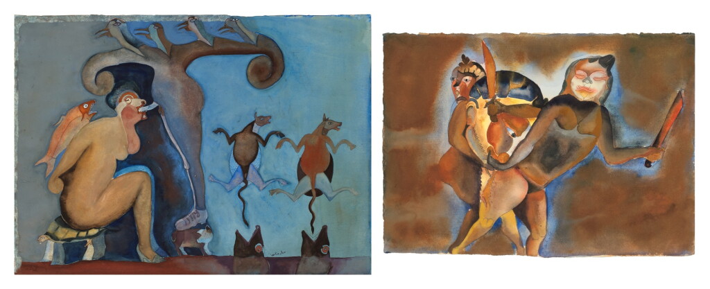 View full screen - View 1 of Lot 2254. Sentado (i) & La Guelaguetza (Los Machetes) (ii): Two Works .