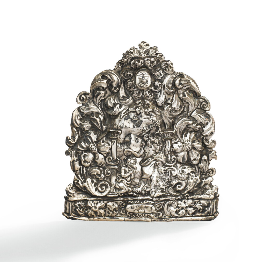 View full screen - View 1 of Lot 215. A SILVER PAX, PROBABLY ITALY, CIRCA 1672 | BAISER DE PAIX EN ARGENT PROBABLEMENT ITALIE, VERS 1672.