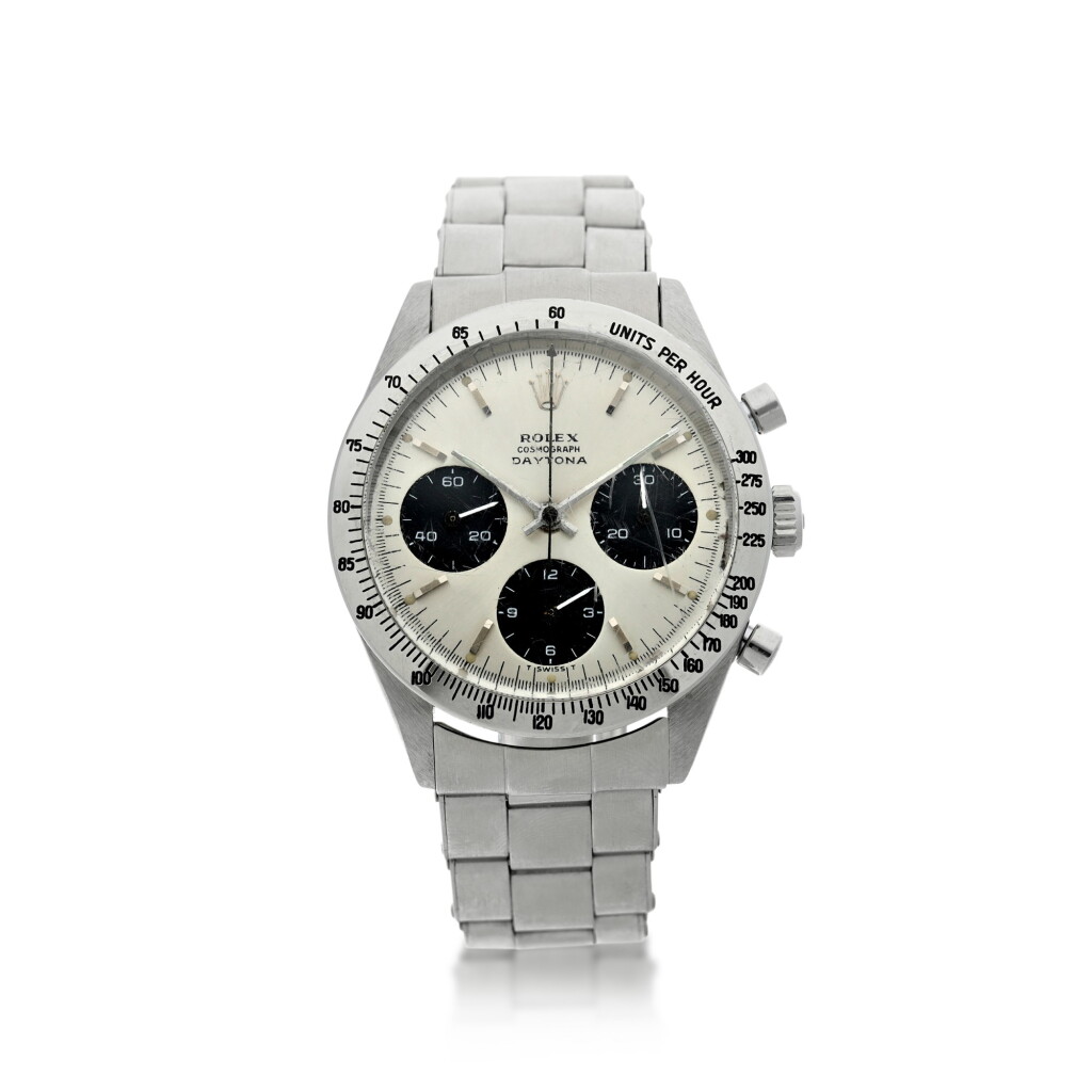 View full screen - View 1 of Lot 119. REFERENCE 6239 DAYTONA A STAINLESS STEEL CHRONOGRAPH WRISTWATCH WITH REGISTERS CIRCA 1963.