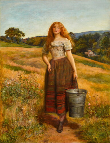 View full screen - View 1 of Lot 37. Milking Time (The Farmer's Daughter).