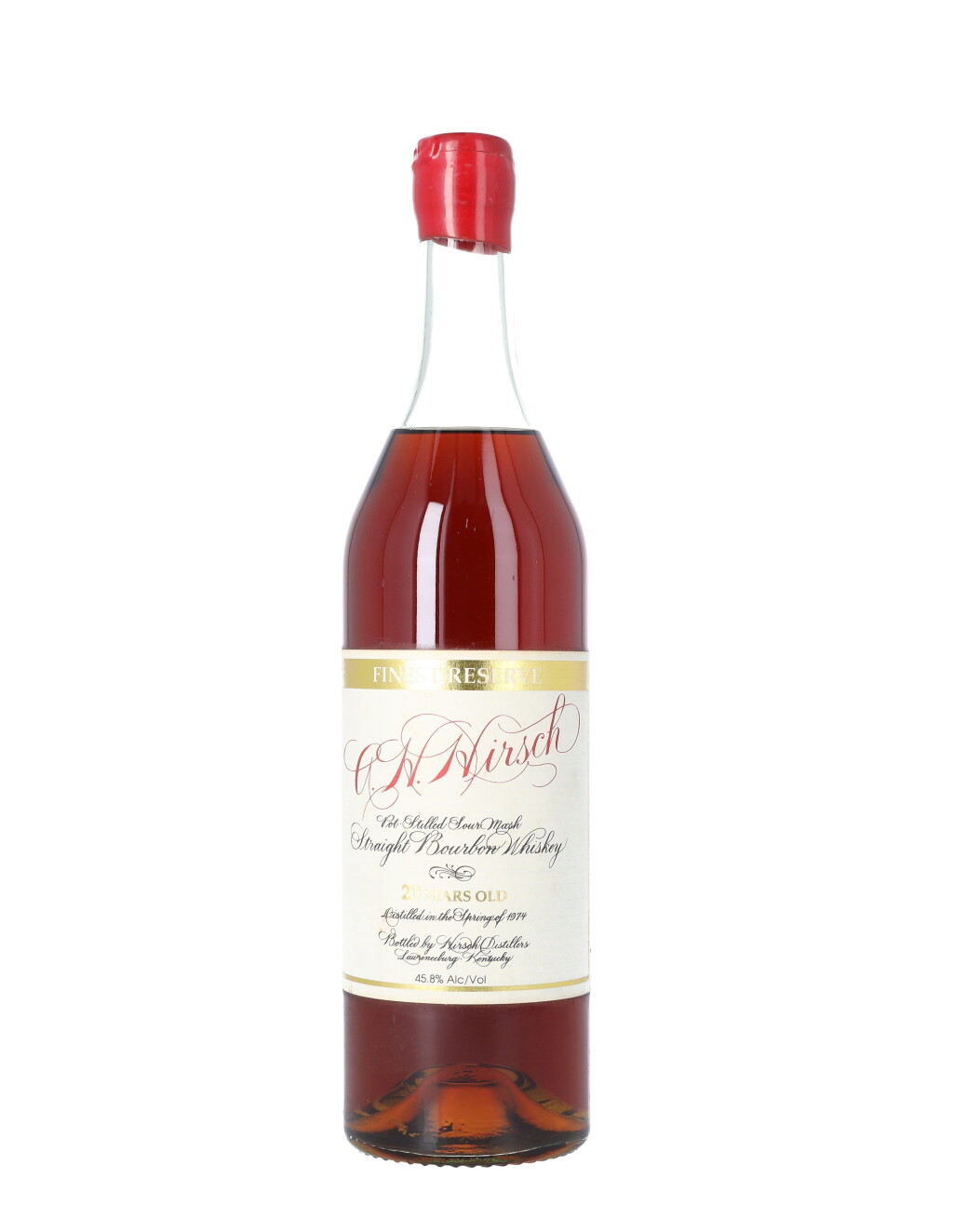 View full screen - View 1 of Lot 548. A.H. Hirsch Finest Reserve 20 Year Old 45.8 abv 1974 (1 BT75).