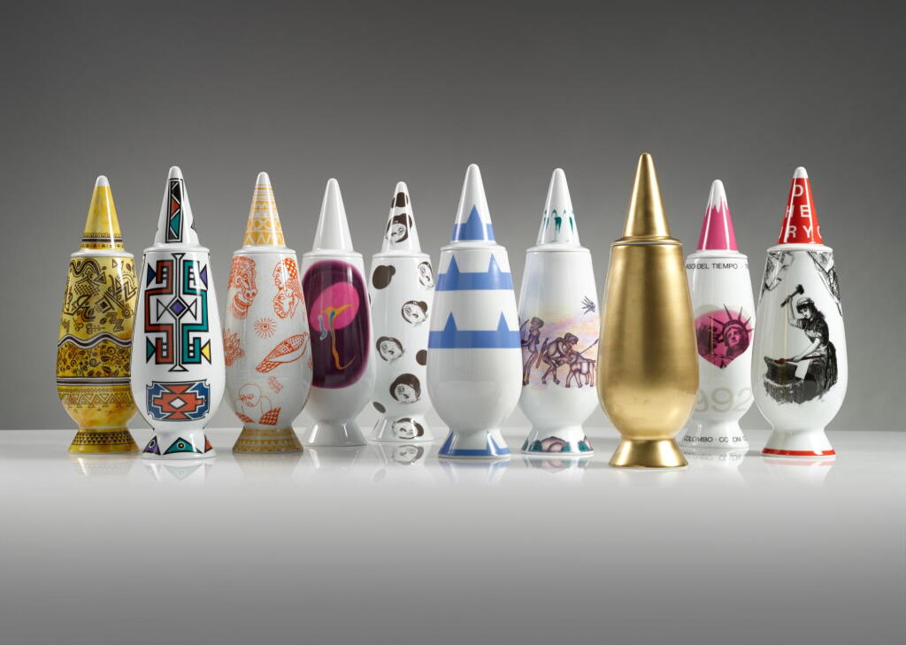 View full screen - View 1 of Lot 21. Collection of Ten "100% Make up" Vases with Lid .