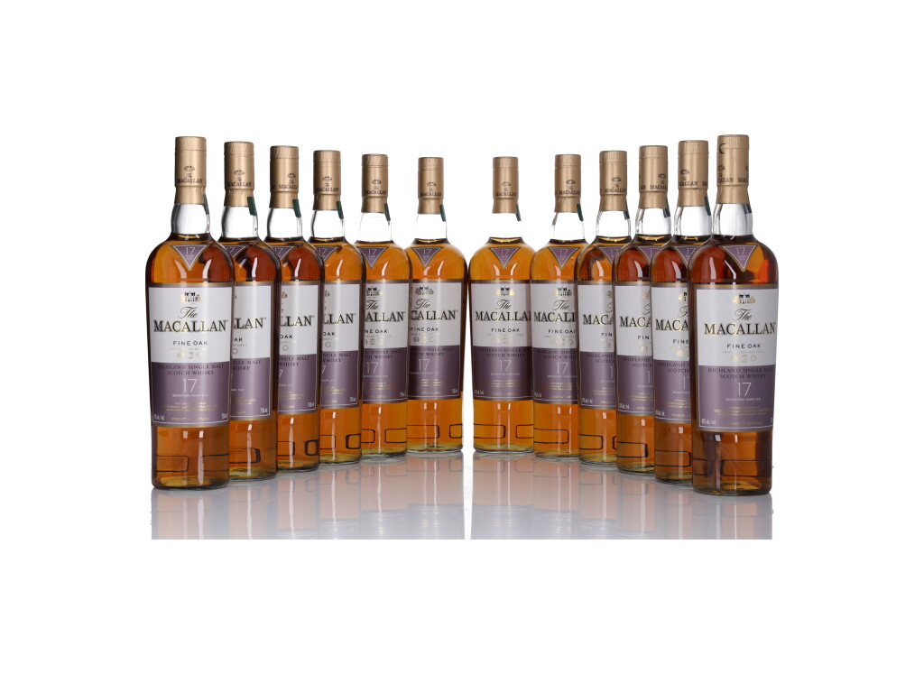 View full screen - View 1 of Lot 23. The Macallan Fine Oak 17 Year Old 43.0 abv NV (12 BT 75cl).