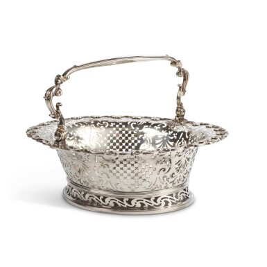 View full screen - View 1 of Lot 171. A George II Silver Basket, Gabriel Sleath, London, 1737.