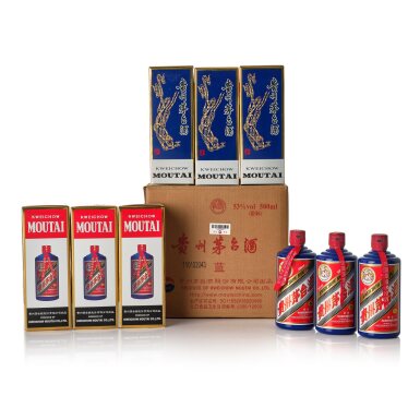 View full screen - View 1 of Lot 7180. 2020年產"飛天牌"貴州茅台酒 (藍瓶) (原箱) Kweichow Flying Fairy Moutai 2020 (6 BT50).