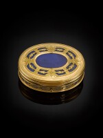 An exceptional gold and hardstone presentation box, Louis Siriès, Florence, circa 1745