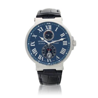 View full screen - View 1 of Lot 111. Reference 263-67 Marine Chronometer, A stainless steel wristwatch with date, Circa 2010.