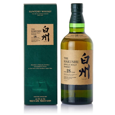 View full screen - View 1 of Lot 8258. 白州 The Hakushu 18 Year Old 43.0 abv NV (1 BT70).
