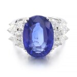 Sapphire and diamond ring