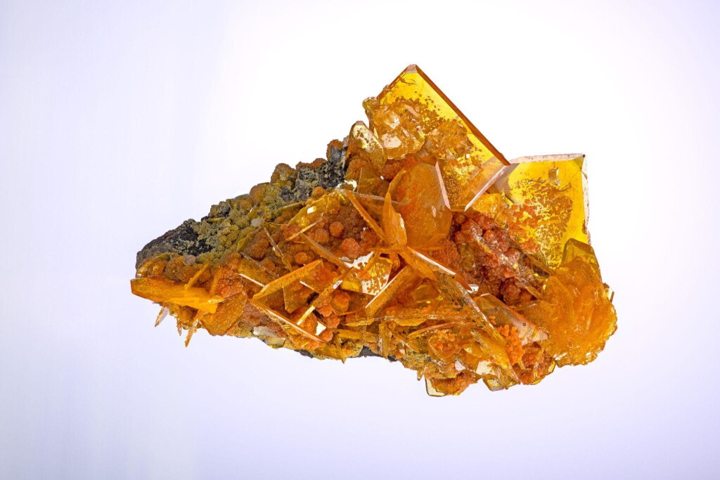 View full screen - View 1 of Lot 259. Wulfenite and Mimetite.