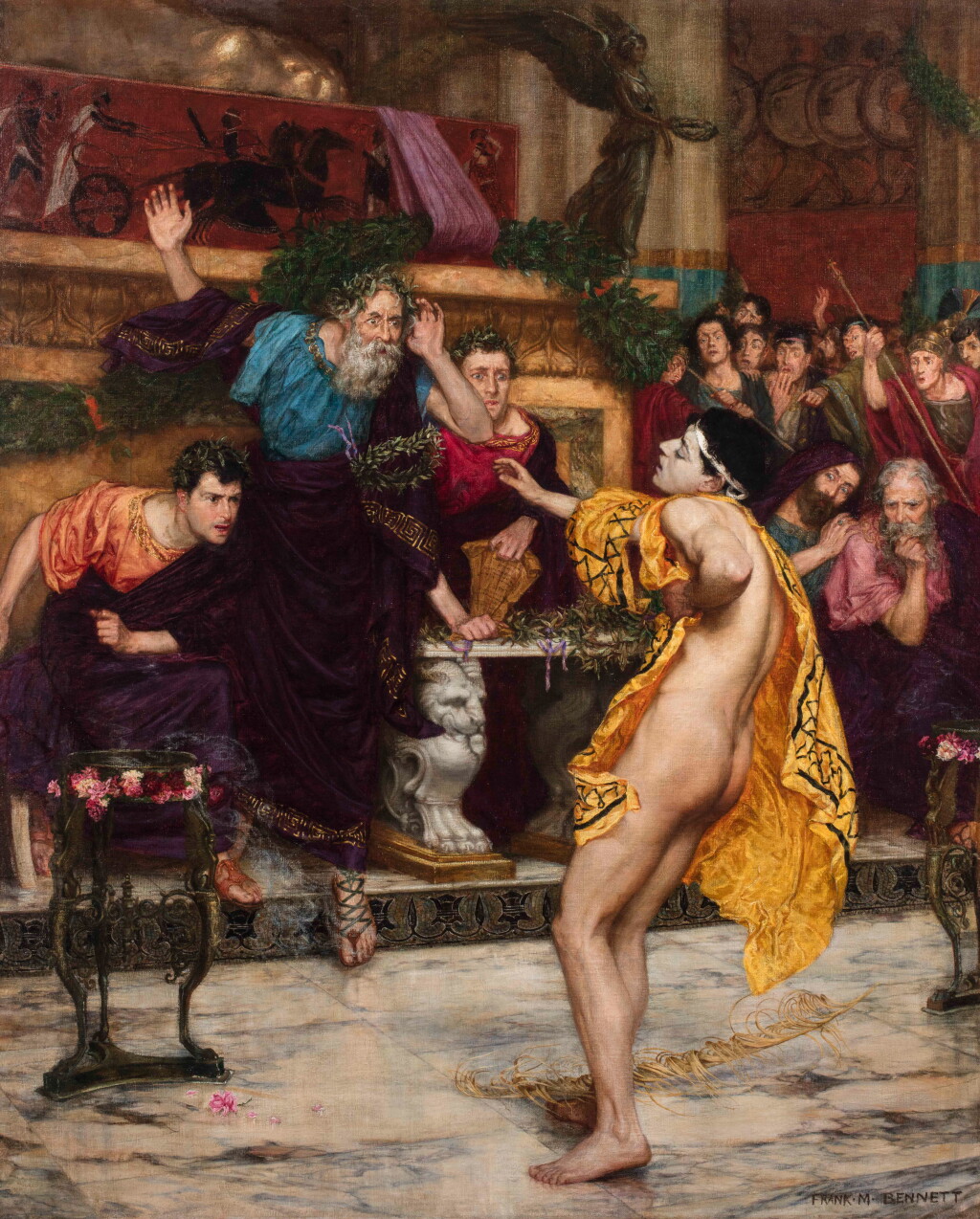 View full screen - View 1 of Lot 110. The Greek Runner Ladas Falling Dead as he Goes to Receive his Crown at Olympia.