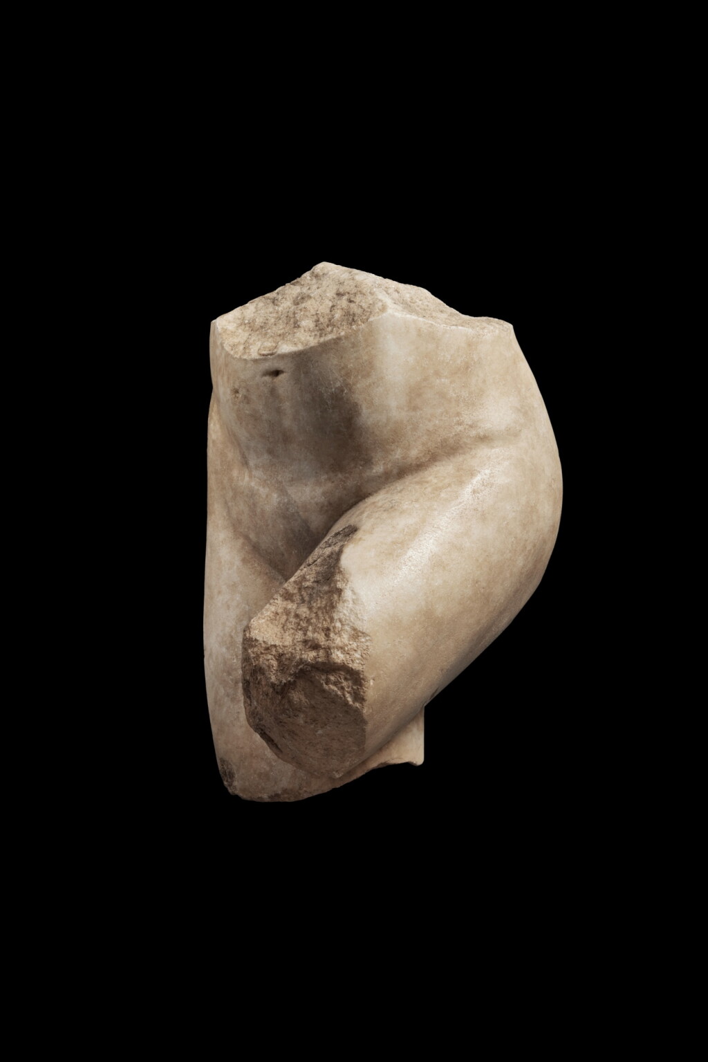 View full screen - View 1 of Lot 428. A Fragmentary Roman Marble Torso of Aphrodite Untying her Sandal, circa 2nd Century A.D..