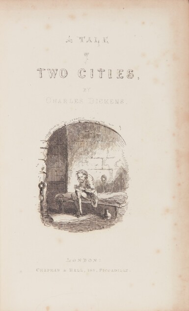 View full screen - View 1 of Lot 174. Dickens, A Tale of Two Cities, 1859, first book edition .