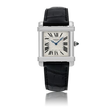 View full screen - View 1 of Lot 112. CARTIER | TANK CHINOISE, REF 2685G PLATINUM WRISTWATCH CIRCA 2005.