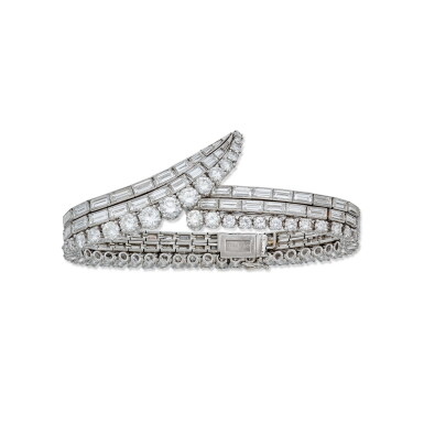 View full screen - View 1 of Lot 348. Diamond Bracelet, France.