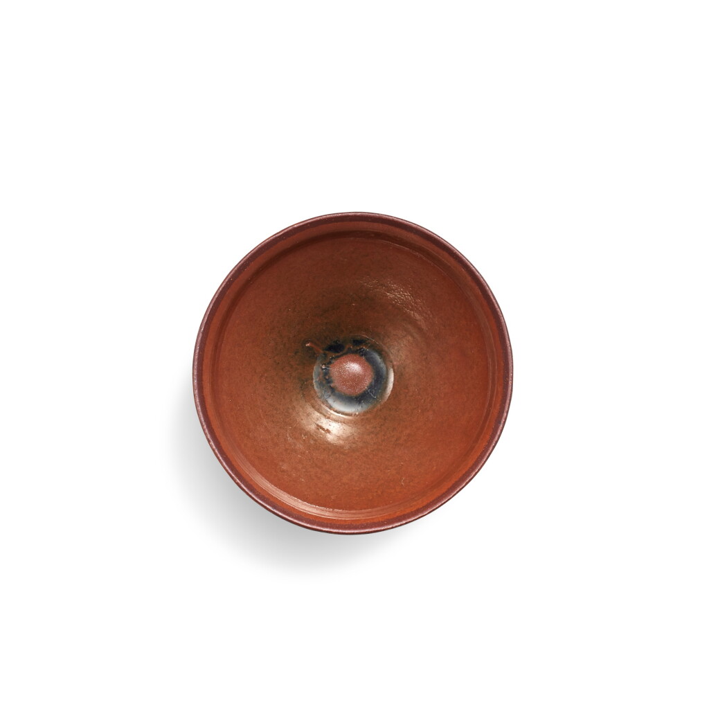 View full screen - View 1 of Lot 5878. A persimmon-glazed teabowl, Song dynasty | 宋 醬釉茶盌.