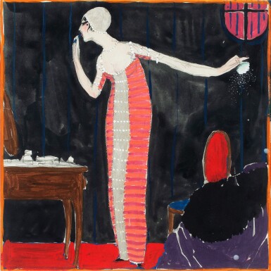 View full screen - View 1 of Lot 1049. Femme se maquillant.