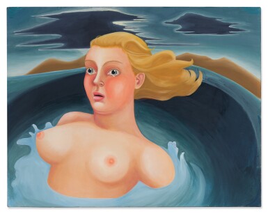 View full screen - View 1 of Lot 9. Untitled (Woman in Pool with Stormy Skies).