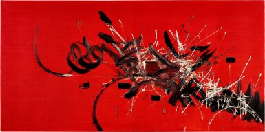 View full screen - View 1 of Lot 1053. Georges Mathieu 喬治・馬修 | Petit embrasement du Palais d'Alcine 阿爾奇娜宮的花火.