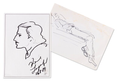 View full screen - View 1 of Lot 135. Portrait of Jacques de Bascher, 1984.