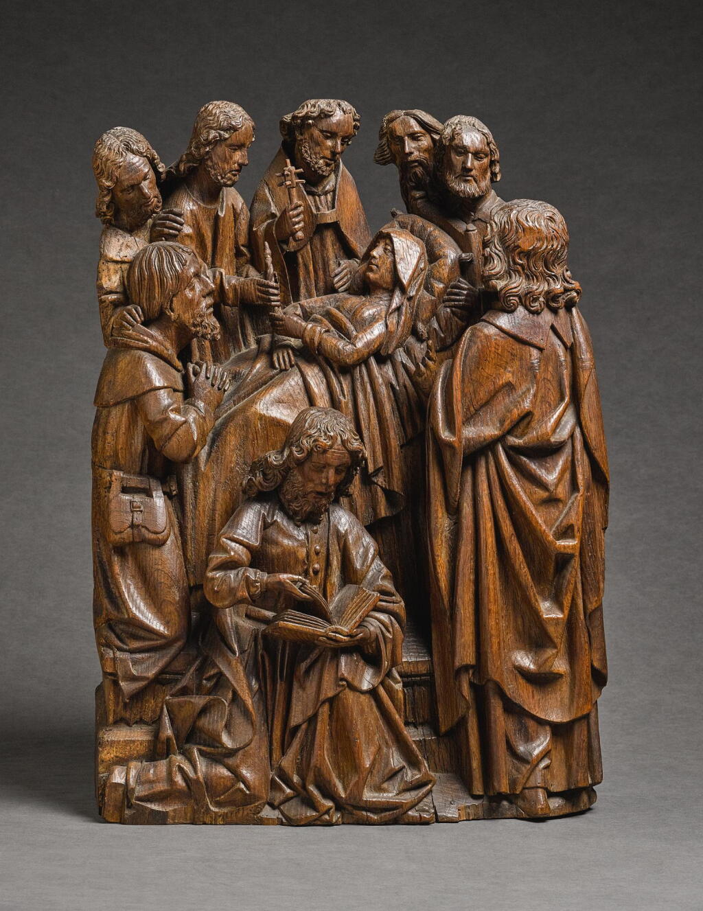 View full screen - View 1 of Lot 20. SOUTHERN NETHERLANDISH, FLANDERS, OR NORTHERN FRENCH, LATE 15TH CENTURY | RELIEF WITH THE DORMITION OF THE VIRGIN.