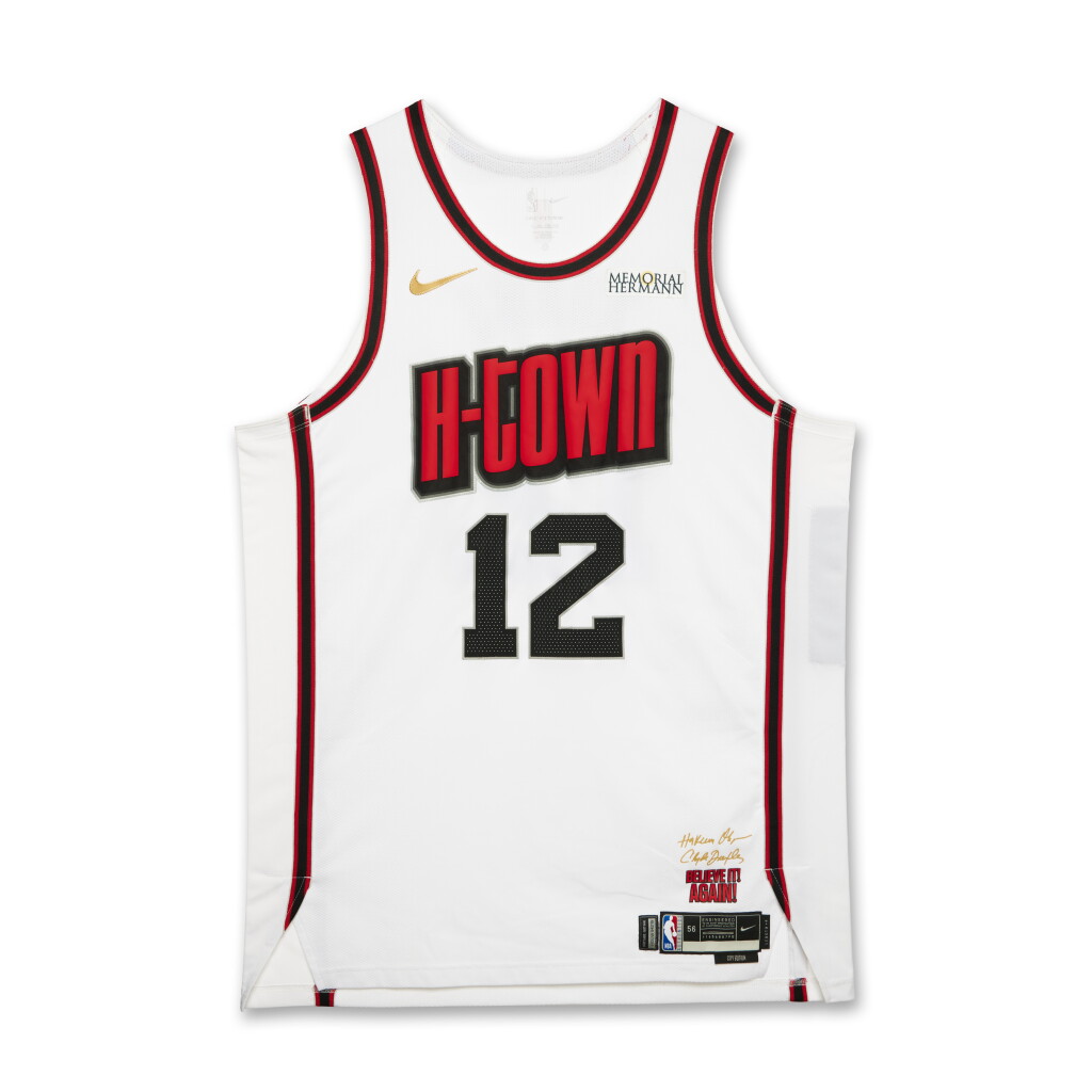 View full screen - View 1 of Lot 171. Steven Adams Houston Rockets 2024-2025 Game Worn City Edition Jersey .