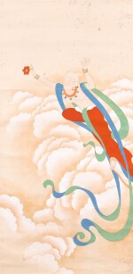 張大千 飛仙 | Chang Dai-chien, Flying Apsara