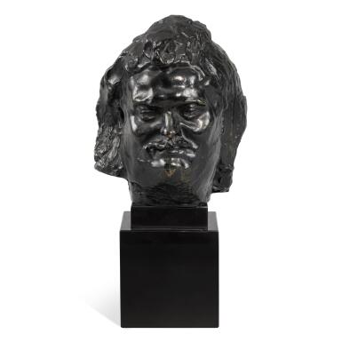 View full screen - View 1 of Lot 664. Étude dite type I pour la tête de Balzac dite aussi Tete de Balzac souriant.