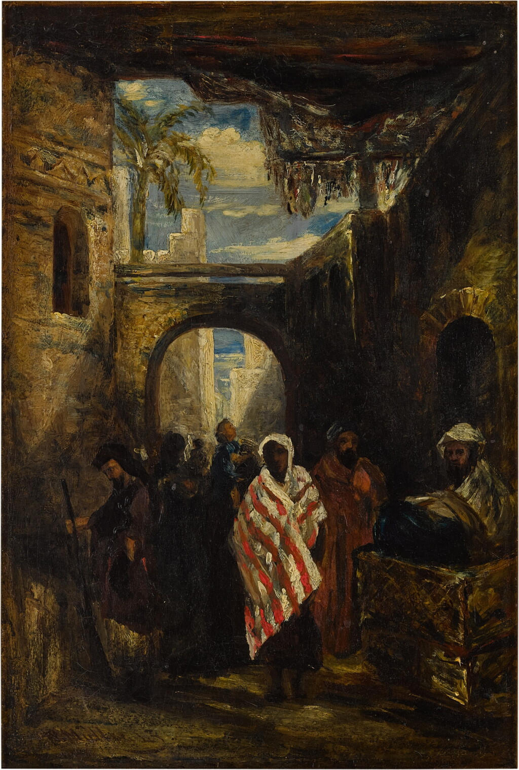 View full screen - View 1 of Lot 89. Market Scene.